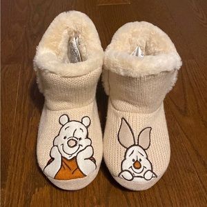 Adult Winnie the Pooh Bootie Slippers